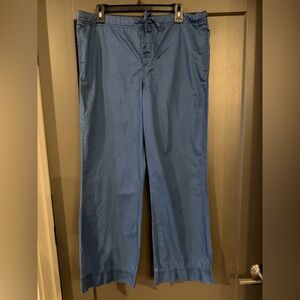 Banana Republic Men's Casual Wide Leg Snap Blue Pants size Small